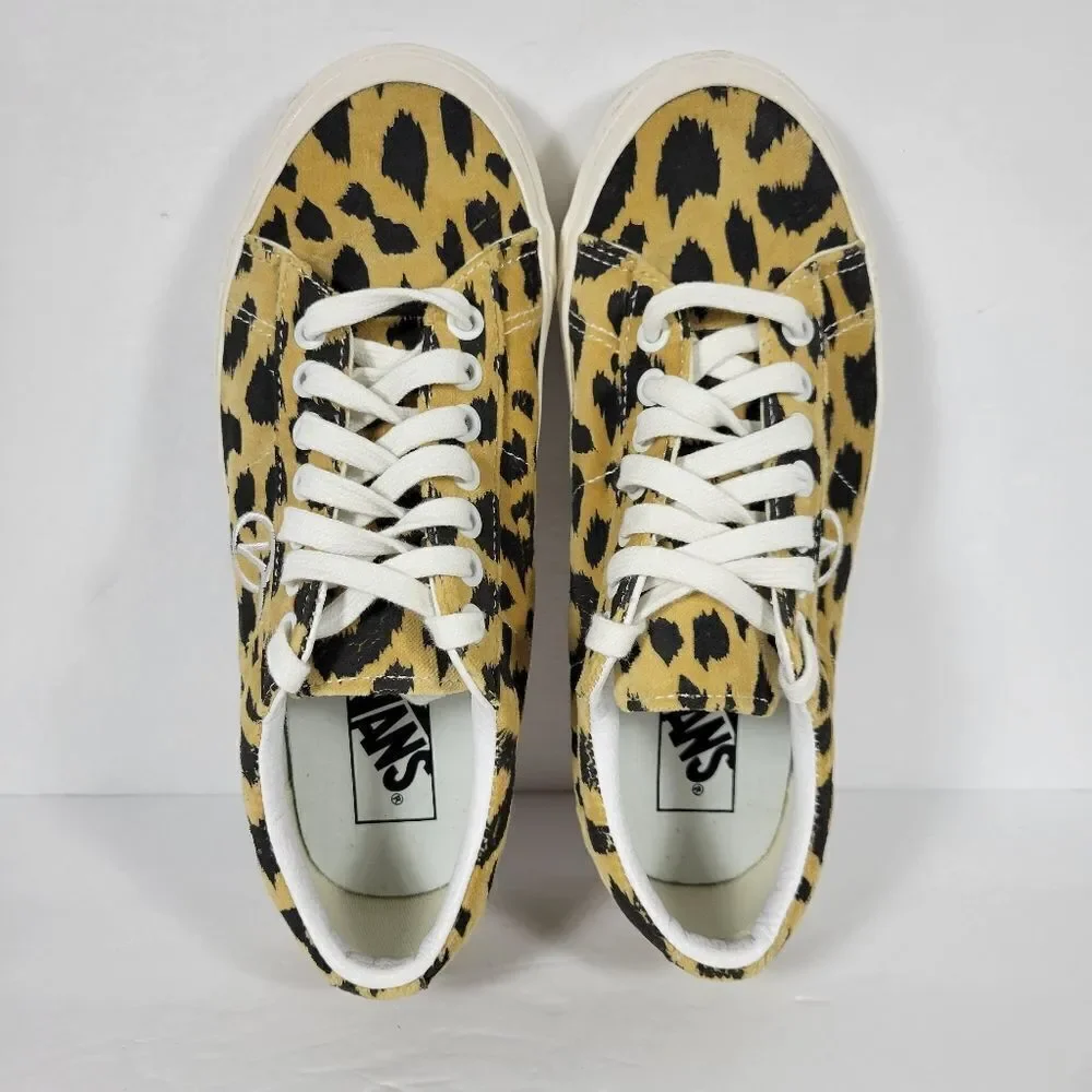 Vans Sid DX Anaheim Factory OG Leopard Low Top Athletic Sneakers Women Size 7